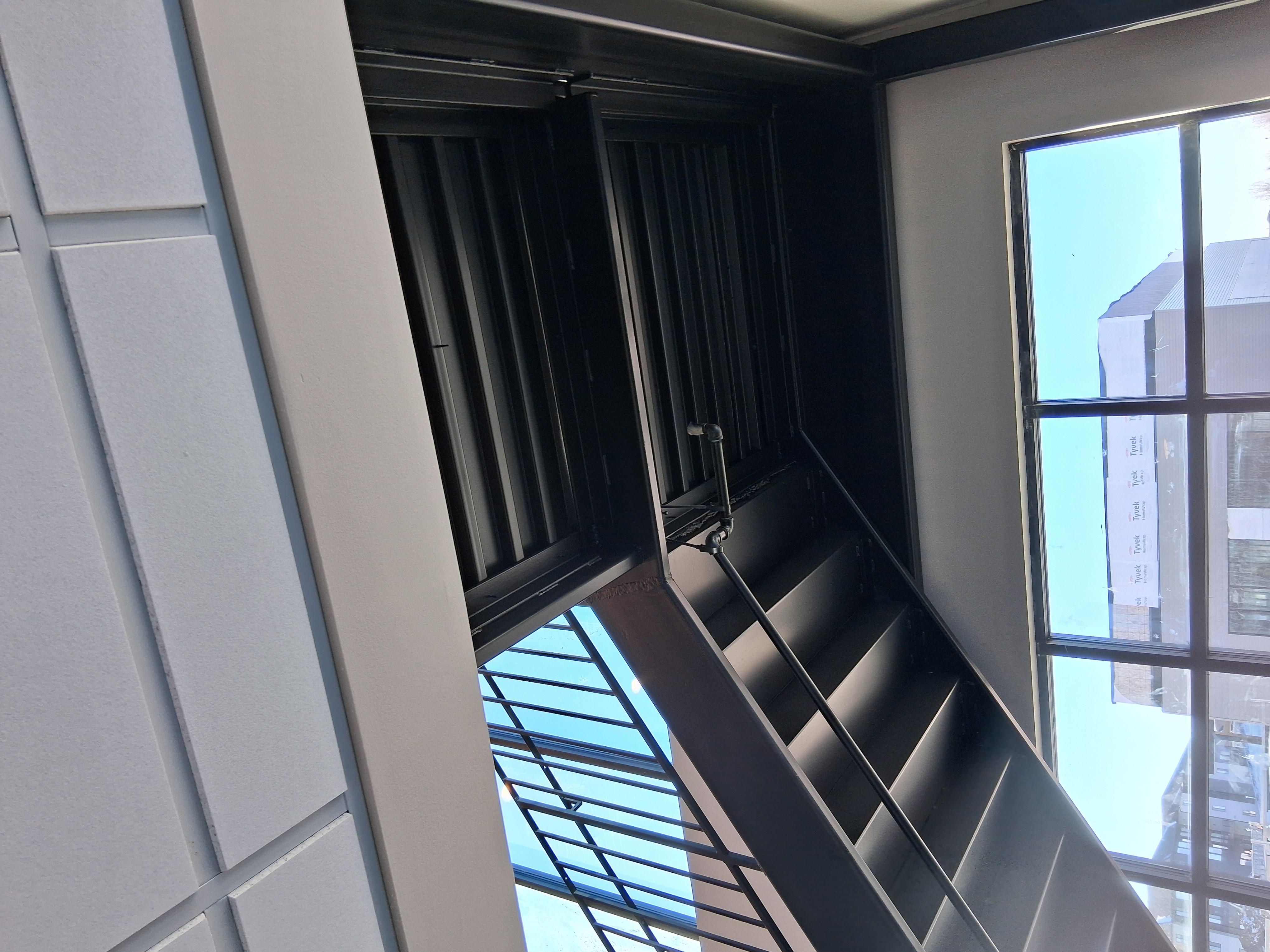 Interior commercial stairwell painting project